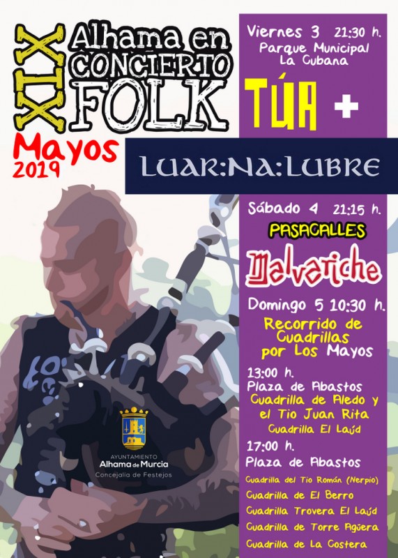 <span style='color:#780948'>ARCHIVED</span> - 26th April to 5th May 2019 Los Mayos fiestas in Alhama de Murcia: full programme