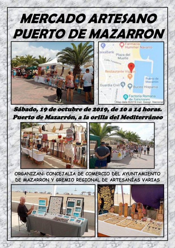 <span style='color:#780948'>ARCHIVED</span> - Saturday 19th October Puerto de Mazarrón, artisan market