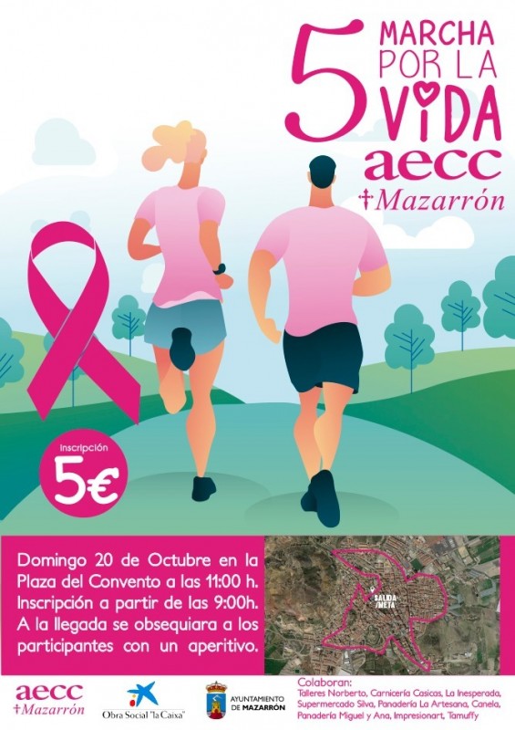 <span style='color:#780948'>ARCHIVED</span> - Sunday 20th October Mazarrón AECC Marcha por la vida