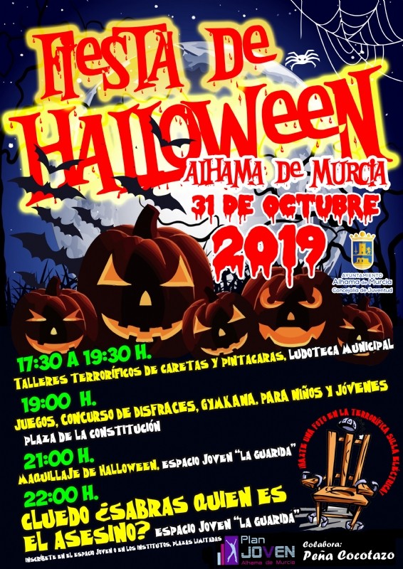 <span style='color:#780948'>ARCHIVED</span> - Thursday 31st October Halloween in Alhama de Murcia