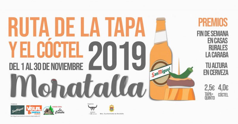 <span style='color:#780948'>ARCHIVED</span> - 1st to 30th November Moratalla tapas route