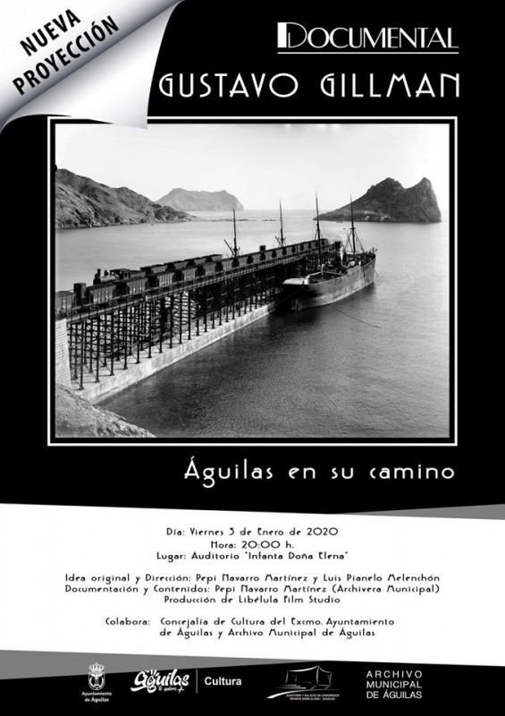 <span style='color:#780948'>ARCHIVED</span> - 3rd January 2020 Águilas Free entry documentary about Gustavo Gillman