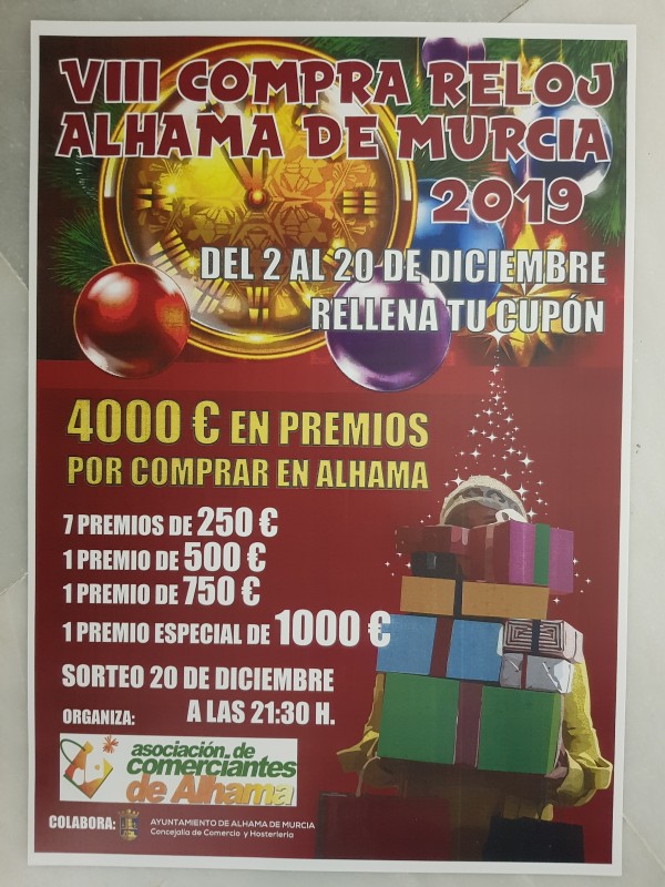 <span style='color:#780948'>ARCHIVED</span> - Christmas, New Year and Three Kings in Alhama de Murcia 2019-20
