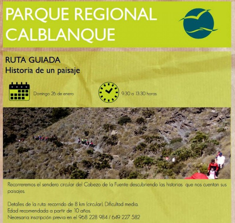 <span style='color:#780948'>ARCHIVED</span> - Sunday 26th January Free 8km guided walk in the Calblanque regional park