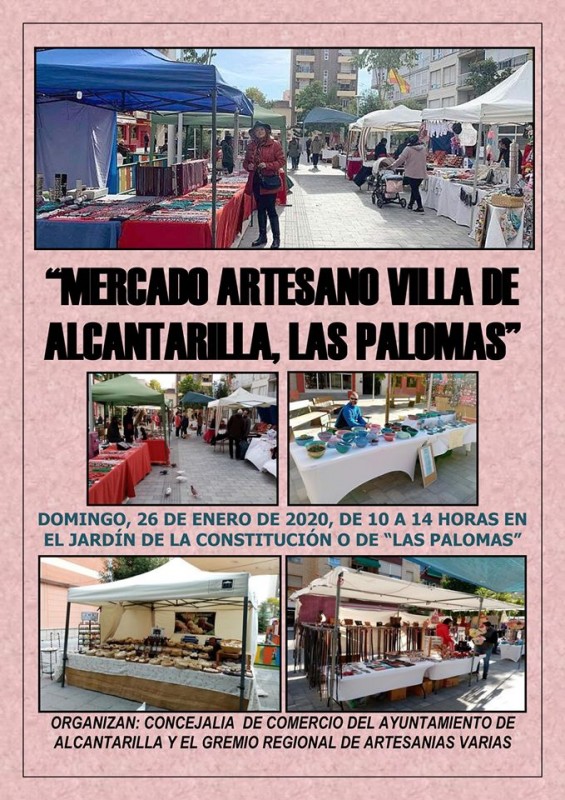 <span style='color:#780948'>ARCHIVED</span> - Sunday 26th January 2020 Artisan market in Alcantarilla