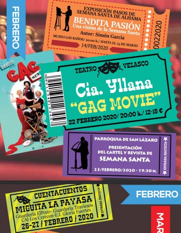 <span style='color:#780948'>ARCHIVED</span> - Cultural activities during February in Alhama de Murcia