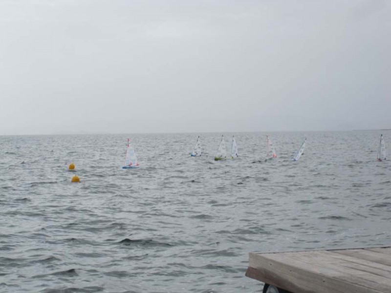 <span style='color:#780948'>ARCHIVED</span> - A grey day fails to dampen spirits at the Mar Menor Remote Sailing Club