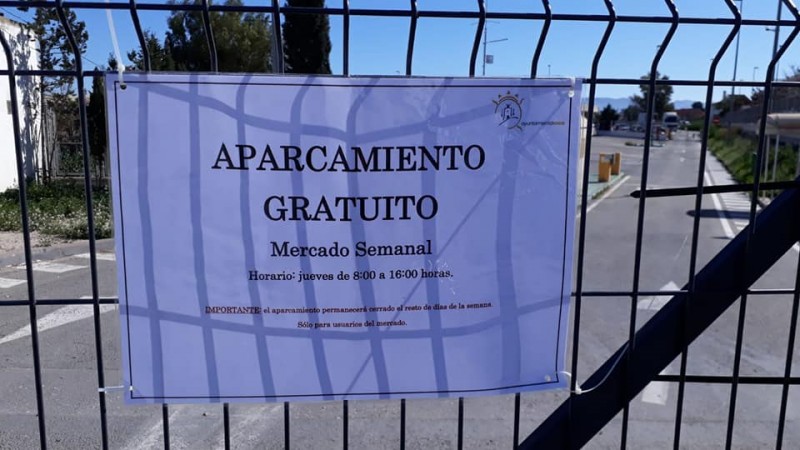 <span style='color:#780948'>ARCHIVED</span> - New free parking for Lorca weekly market
