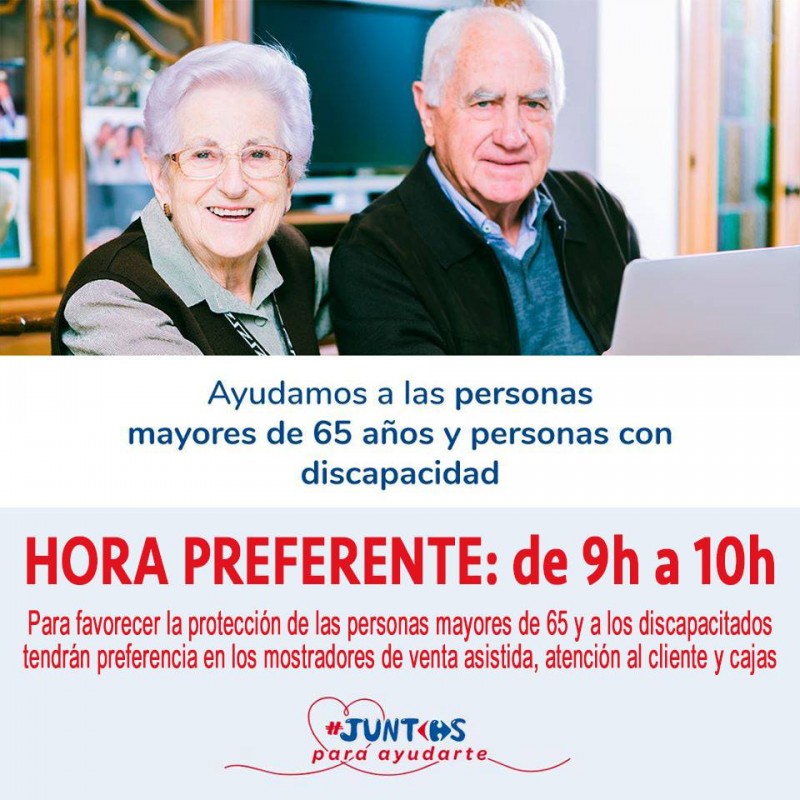 <span style='color:#780948'>ARCHIVED</span> - Special shopping hour for the elderly in Águilas
