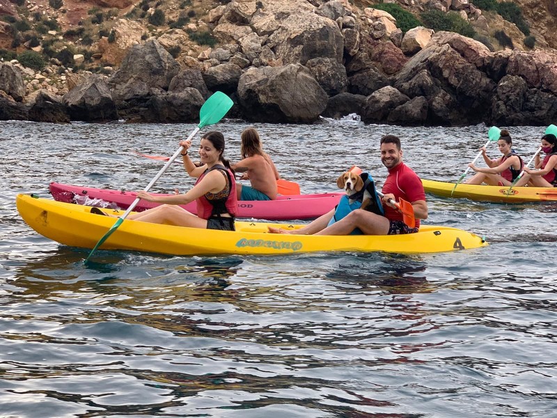 <span style='color:#780948'>ARCHIVED</span> - First Canine Kayaking event in Mazarron a big success