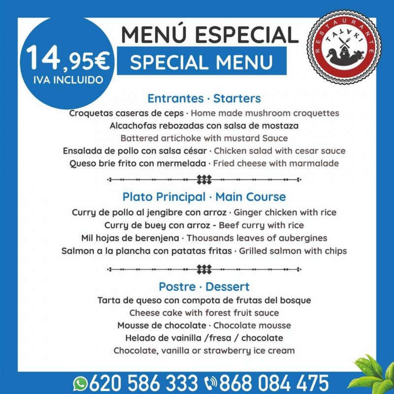 <span style='color:#780948'>ARCHIVED</span> - Tataki Restaurant Christmas Day offer: menu for 35 euros