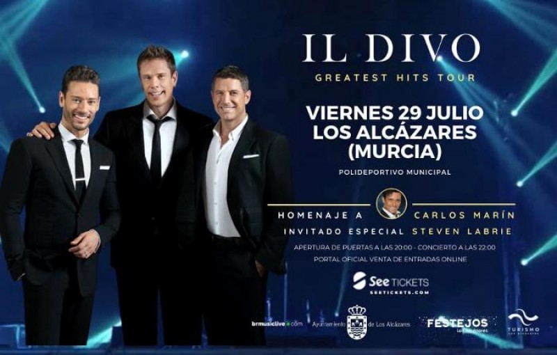 <span style='color:#780948'>ARCHIVED</span> - July 29 Il Divo Greatest Hits Tour in Los Alcazares