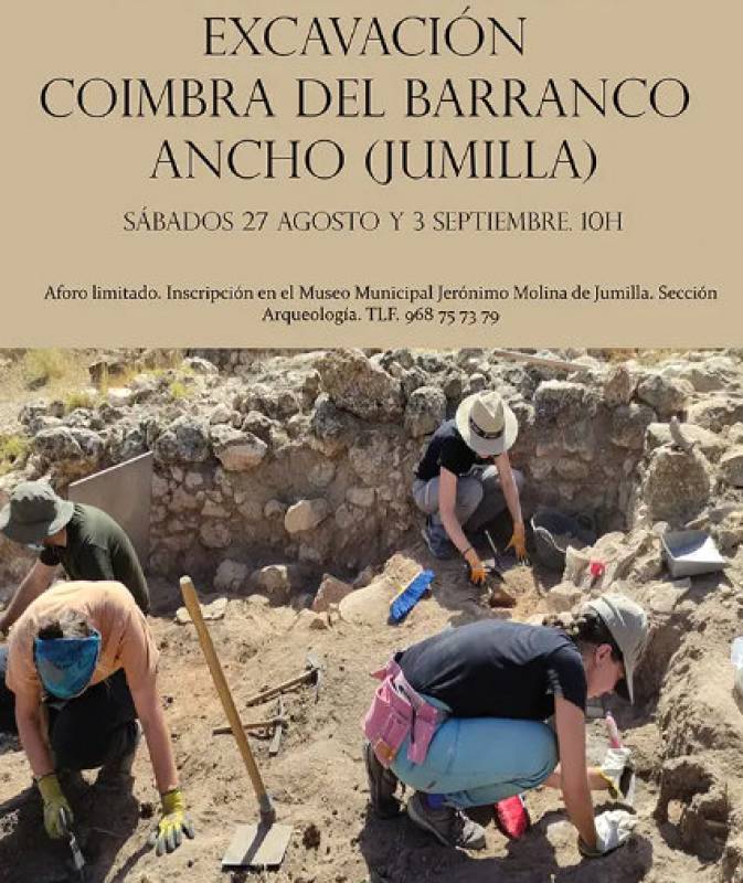 <span style='color:#780948'>ARCHIVED</span> - September 3 Open Day at the Coimbra del Barranco Ancho archaeological dig in Jumilla