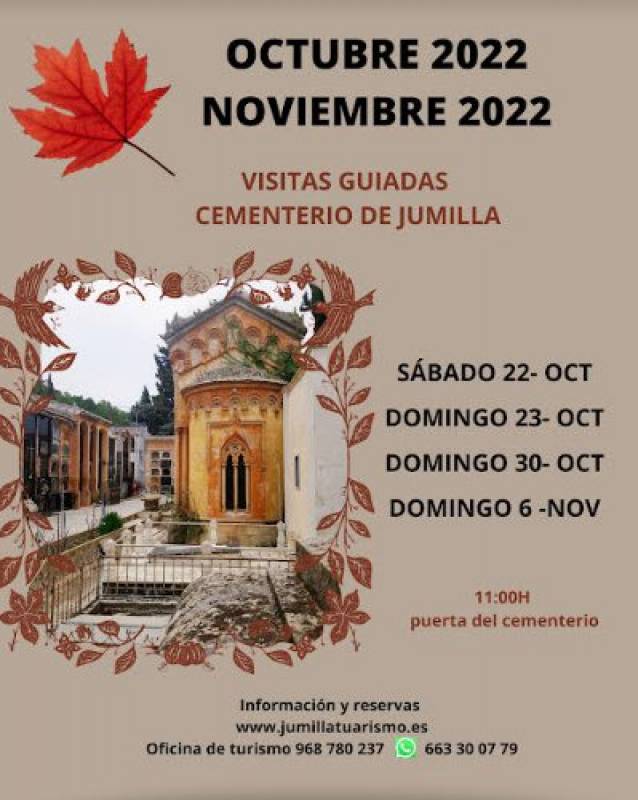 November 6 Free guided tour of the cemetery of Jumilla