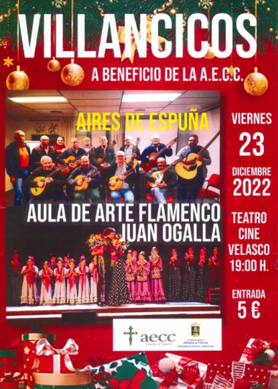 <span style='color:#780948'>ARCHIVED</span> - December 23 Fundraising Christmas carol concert in Alhama de Murcia