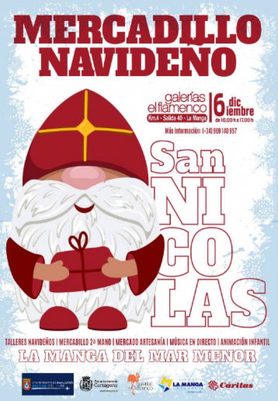 <span style='color:#780948'>ARCHIVED</span> - December 6 Christmas themed market in La Manga del Mar Menor