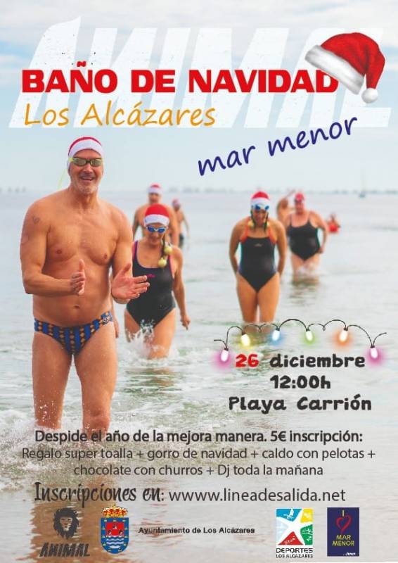 <span style='color:#780948'>ARCHIVED</span> - Take part in a Boxing Day swim in Los Alcazares this Christmas