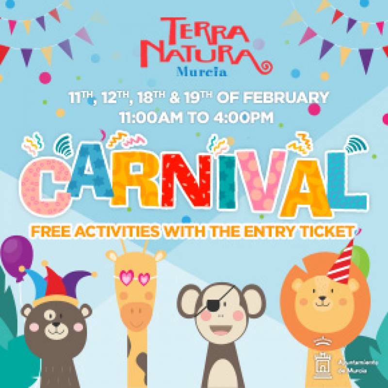 <span style='color:#780948'>ARCHIVED</span> - February 11, 12, 18 and 19 Special Carnival deal on FREE activities at Terra Natura Murcia