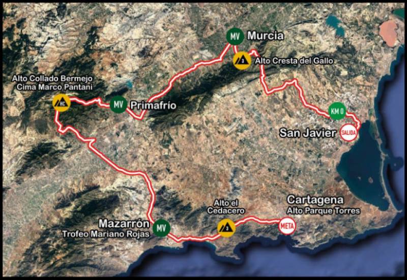 <span style='color:#780948'>ARCHIVED</span> - February 11 Cycling Tour of Murcia with a 195-kilometre route from San Javier to Cartagena