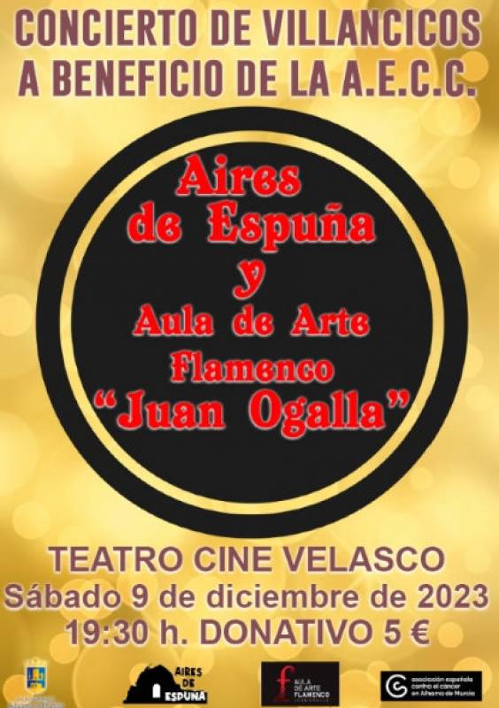 December 9 Aires de Espuña and Flamenco Juan Ogalla Christmas concert in Alhama de Murcia