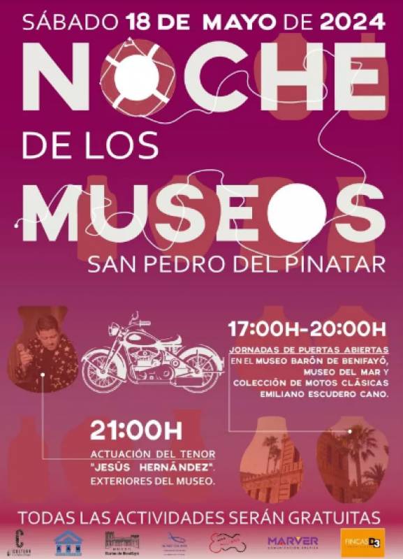 May 18 Night of the Museums 2024 in San Pedro del Pinatar