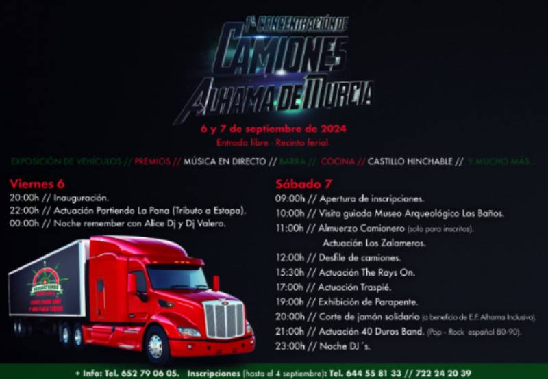 September 6 and 7 Truck rally in Alhama de Murcia