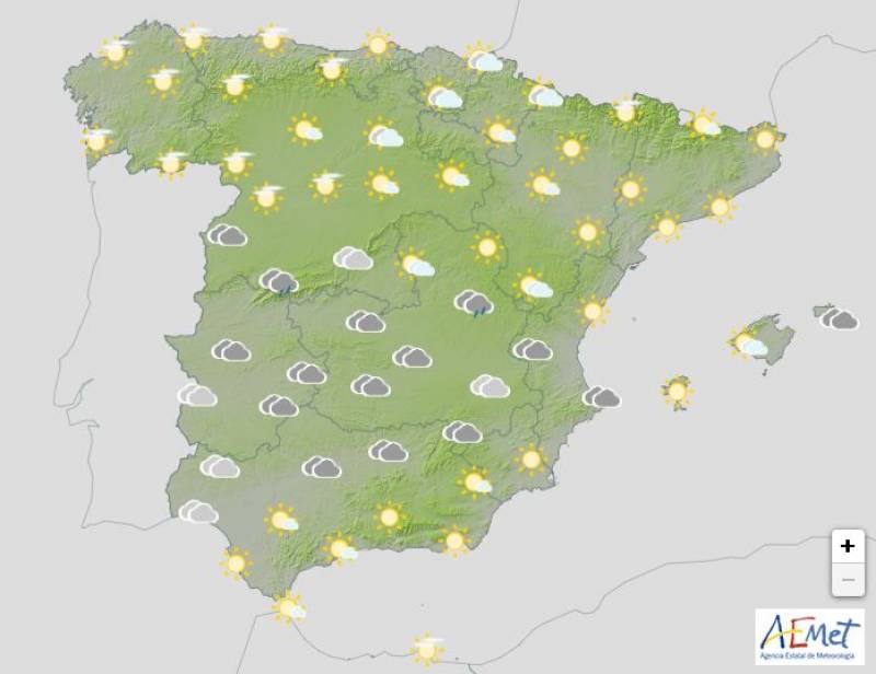 Orange and yellow weather warnings issued across Spain: Weekend weather forecast Nov 21-24