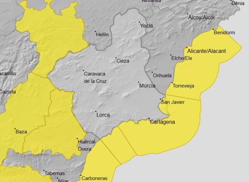 More rain, wind and storms: Murcia weekly weather forecast March 10-16