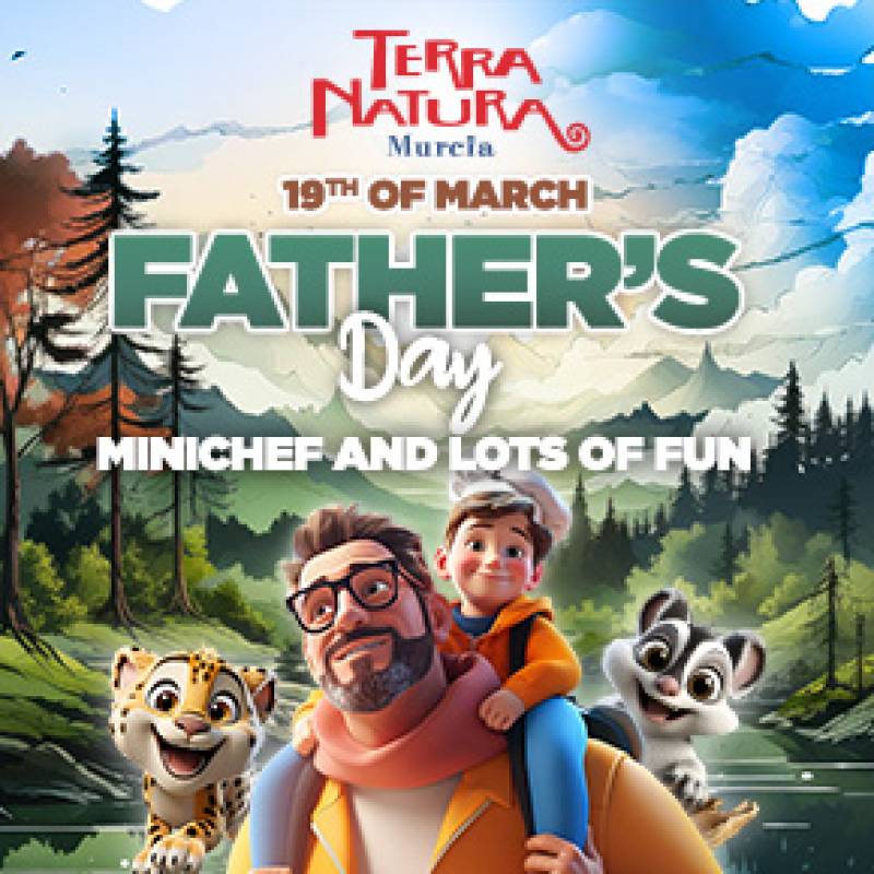 March 19 Father's Day workshops at Terra Natura Murcia zoo