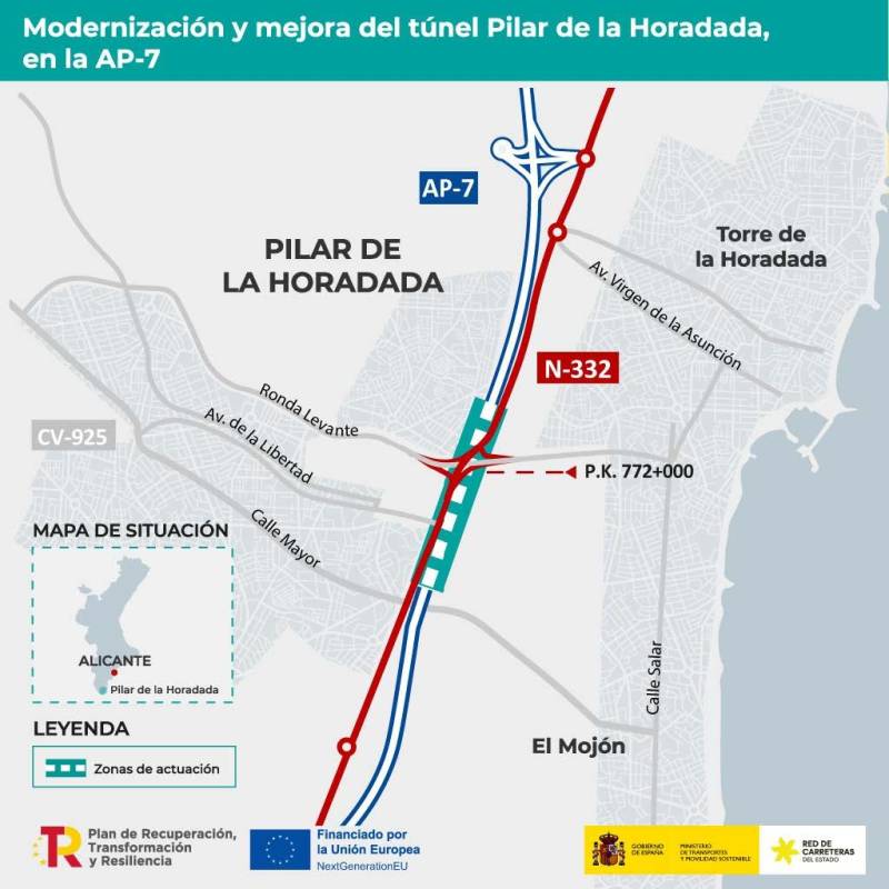 AP-7 motorway closure to repair crash damage may not take as long as feared