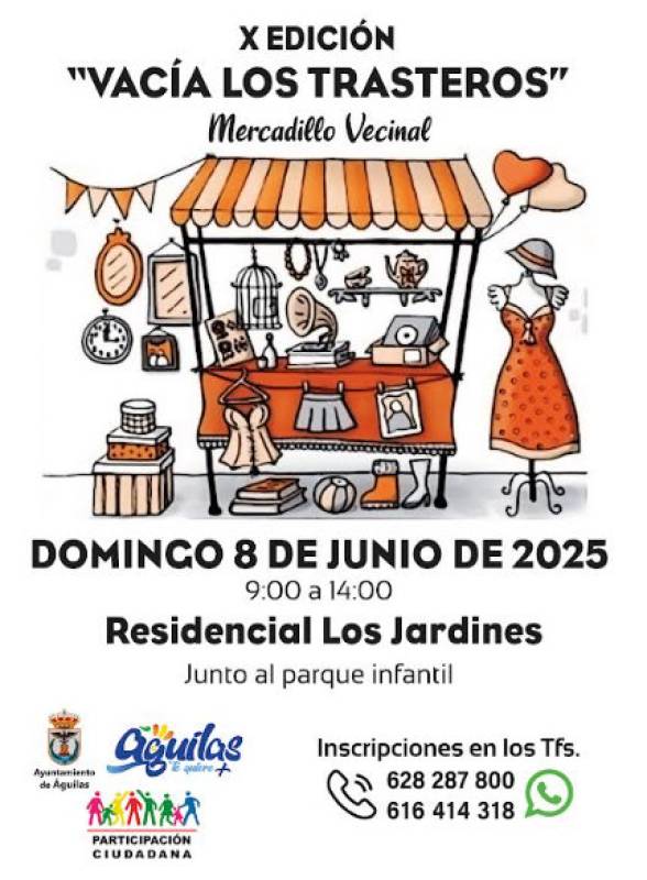 June 8 Jumble sale in Aguilas
