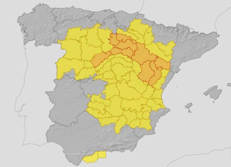 Aemet warns of risk of storms and hail in Murcia this Tuesday