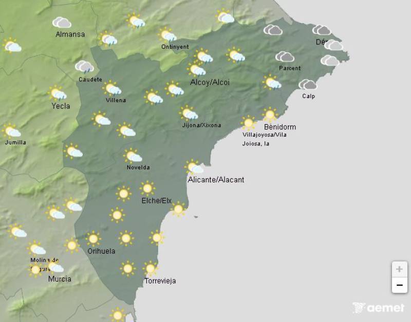 Showers and storms on the way: Alicante weather forecast July 7-10