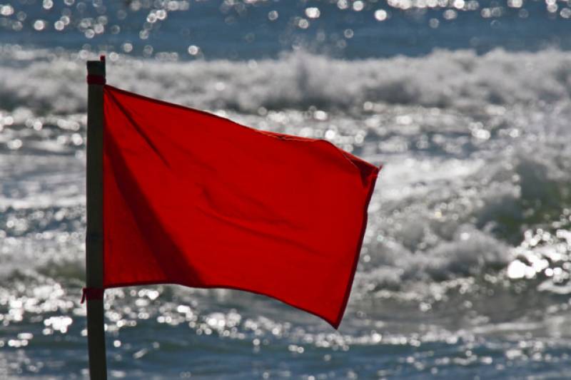 Red flags on these Murcia beaches today: NO swimming allowed