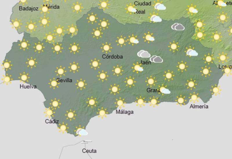 Andalucía weekend weather forecast August 14-17: Sun, heat and breezy conditions