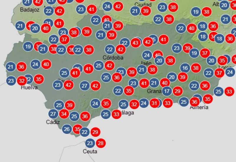 Andalucía weekend weather forecast August 14-17: Sun, heat and breezy conditions
