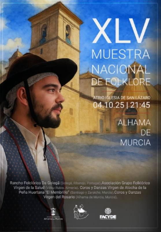 October 4 National folk music and dance festival in Alhama de Murcia