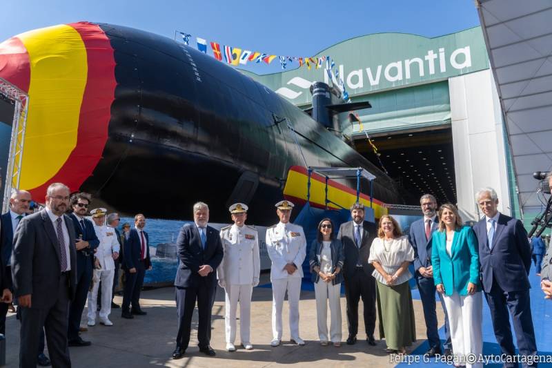 More than 20 years in the making: Spanish Navy celebrates launch of S-82 submarine Narciso Monturiol in Cartagena