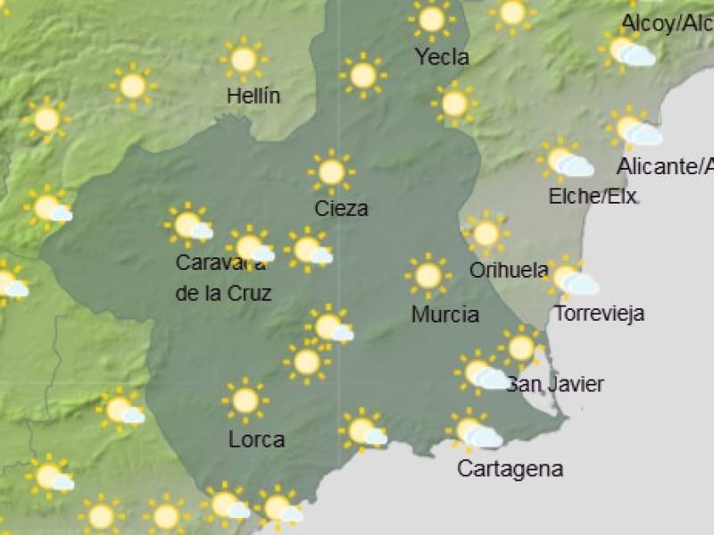 Bright skies and breezy days: Murcia weekly weather forecast November 17-20