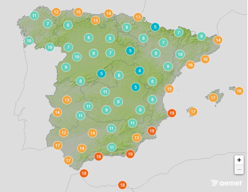 Winter begins in Spain: Weather forecast December 1-4