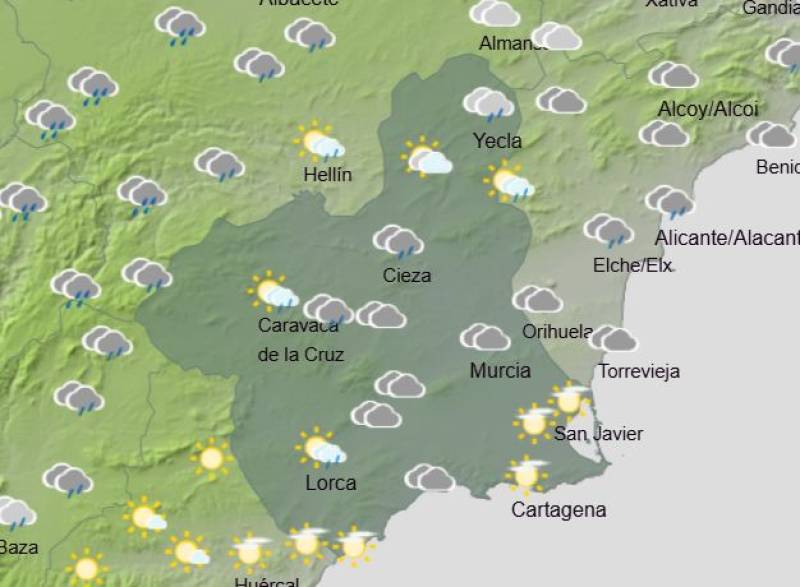 Murcia weekend weather January 29-February 1: More strong winds forecast before the storm passes