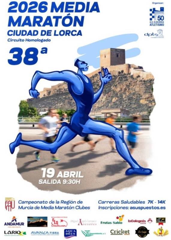 April 19 Lorca Half Marathon – registration now open