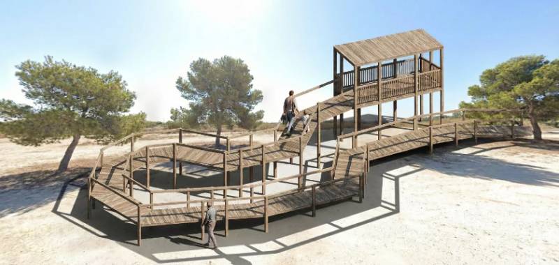 San Pedro del Pinatar is building a stunning new viewpoint over its famous flamingo lagoons