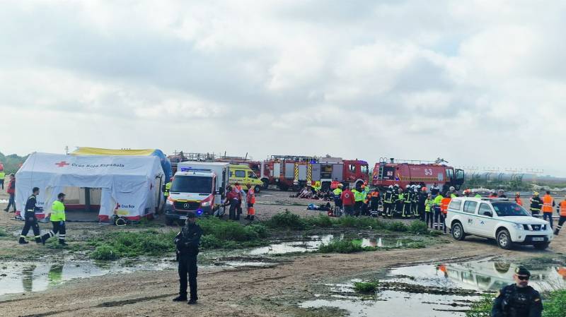 What would happen if a plane crashed at Corvera Airport? Emergency services carry out drill to prepare for the worst case scenario
