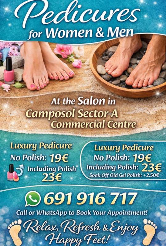 Spring feet deserve a proper pamper at The Salon Camposol