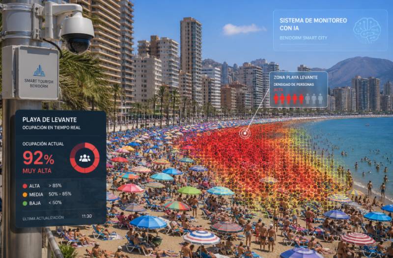 Benidorm and Valencia using phone tracking and AI to tackle beach overcrowding
