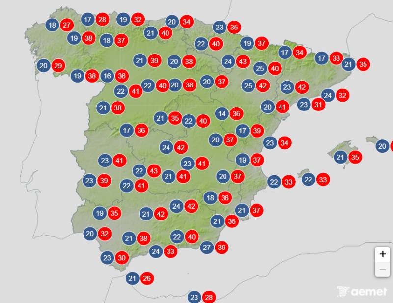 Heatwave peaks before temperatures ease: Spain weather forecast June 22-25