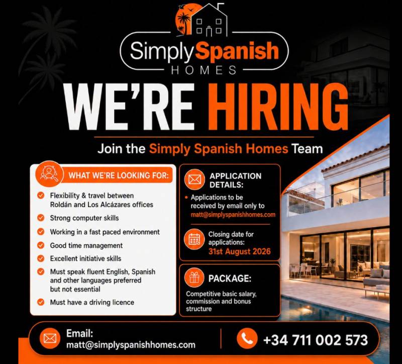 Join the Simply Spanish Homes team and build your career in Spanish property