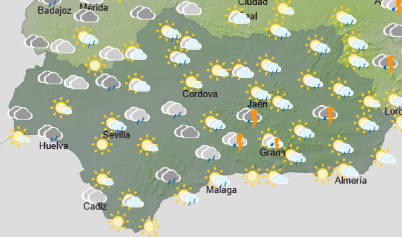 Andalucía weekend weather forecast August 20-23: Cooler and more settled as the westerly flow holds