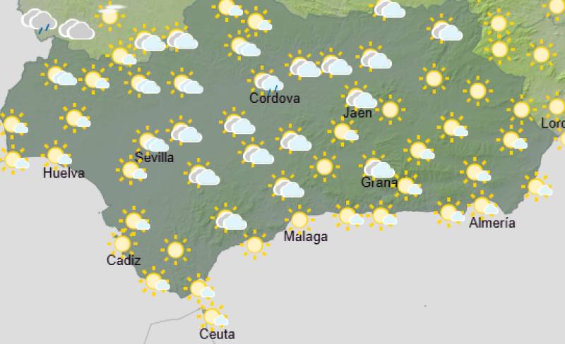 Andalucía weekly weather forecast August 24-27: Rain in the west and strong coastal winds as the unsettled spell continues